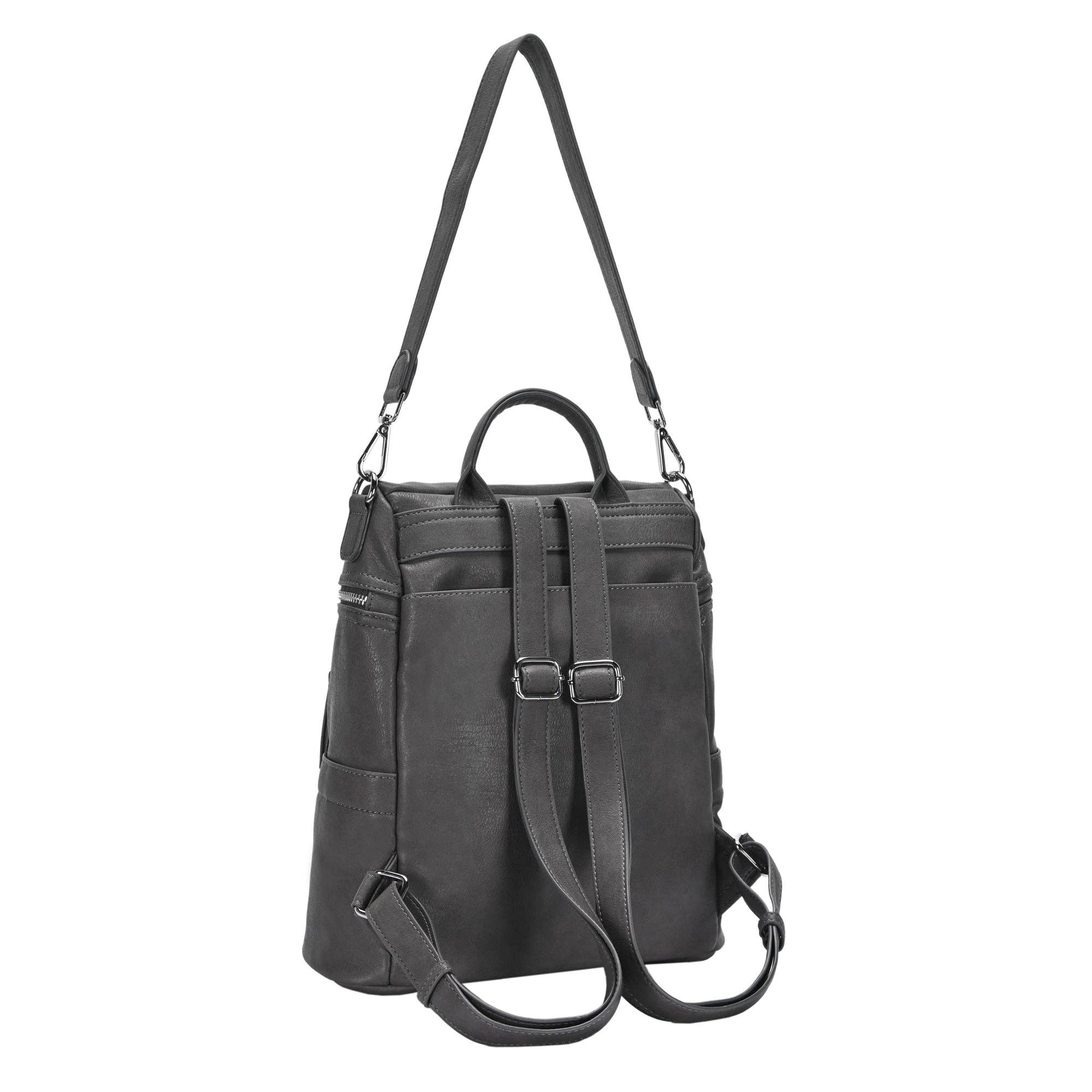 MMS Brands - Wholesale Backpack - Women's - Sienna Utilitarian Shoulder Backpack Purse13