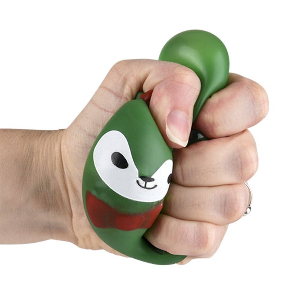 The Toy Network - Wholesale Fidget Toy - Kids - 2.4" CHRISTMAS SQUEEZY SUGAR BALL 12CT4