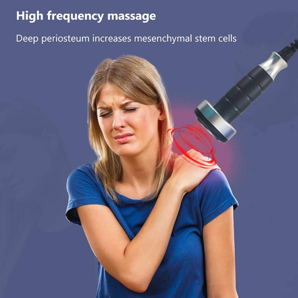 Cavitation Machines - Wholesale Electronic Skincare Device - Shape Tactics 2-in-1 Standing Shockwave & Ultrasound Therapy System11