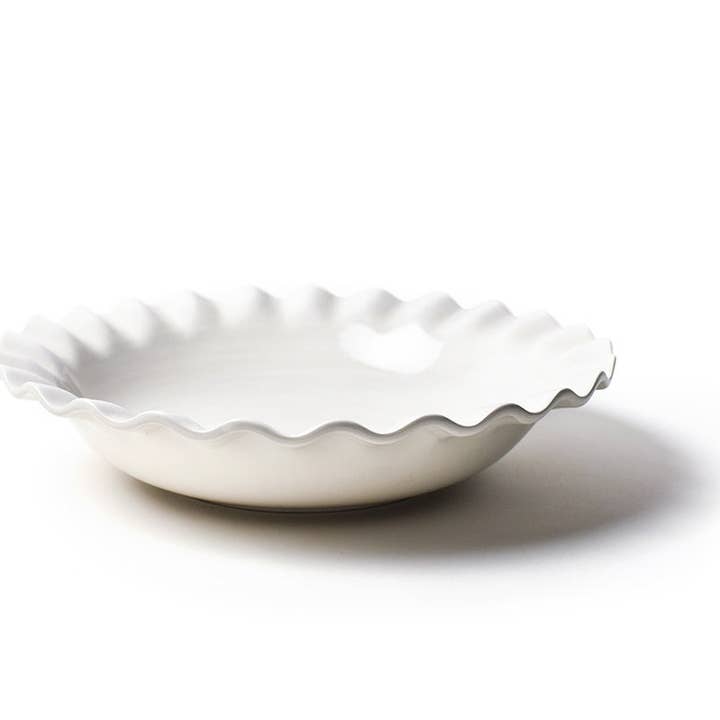 Signature White 13in Ruffle Best Bowl for wholesale by Coton Colors