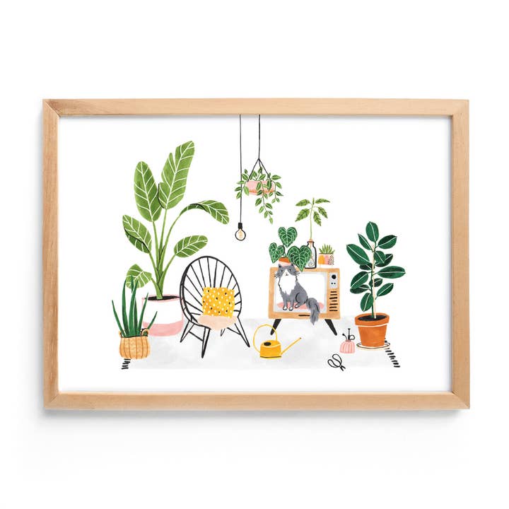 Lámina artística Urban Jungle tamaño A4 para venta al por mayor de Studio Kuukeluus