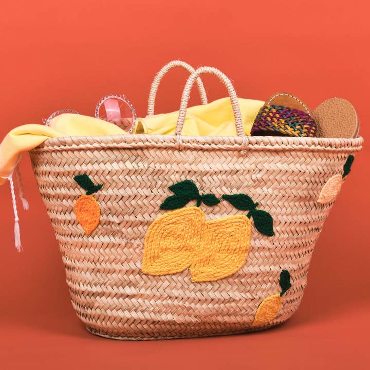 King Of Handmade – wholesale Beach bag – Lemon Beach Bag - Italian Tote Bag - Lemon Italy Tote2