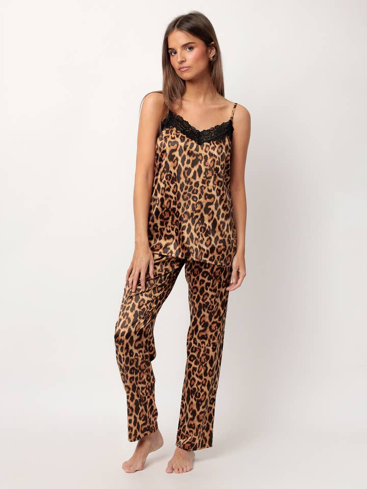 ADMAS Classic Pyjama Bretelles Glam Léopard Pour Femme pour la vente par ADMAS