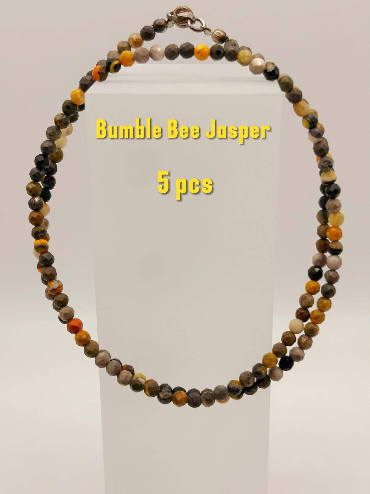 Csr jewelry design – wholesale Beaded/pearl necklace – Elegant Sterling Silver Faceted Bead Gemstone Necklace13