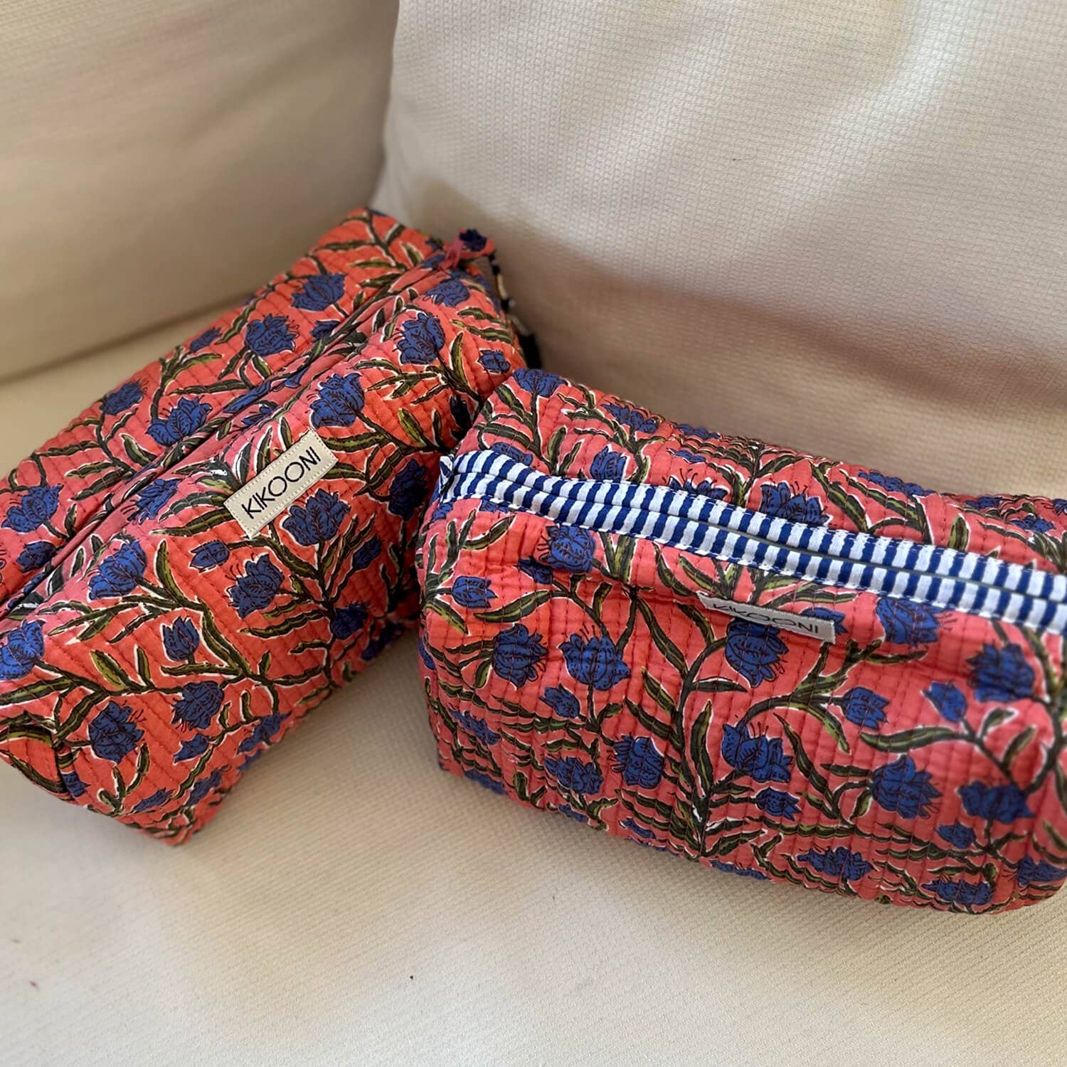 kikooni - Wholesale Makeup/Cosmetic Bag - Cosmetic Bag "Blossom Beauty" - peach2