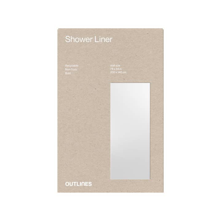 Outlines - Wholesale Shower Curtain - Recyclable Shower Liner7
