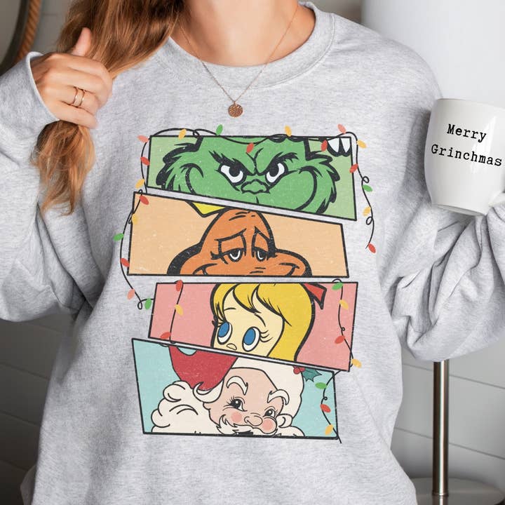 Hand Made Alabama - Wholesale Graphic Sweatshirt - Women's - Grinch Character Sweatshirt