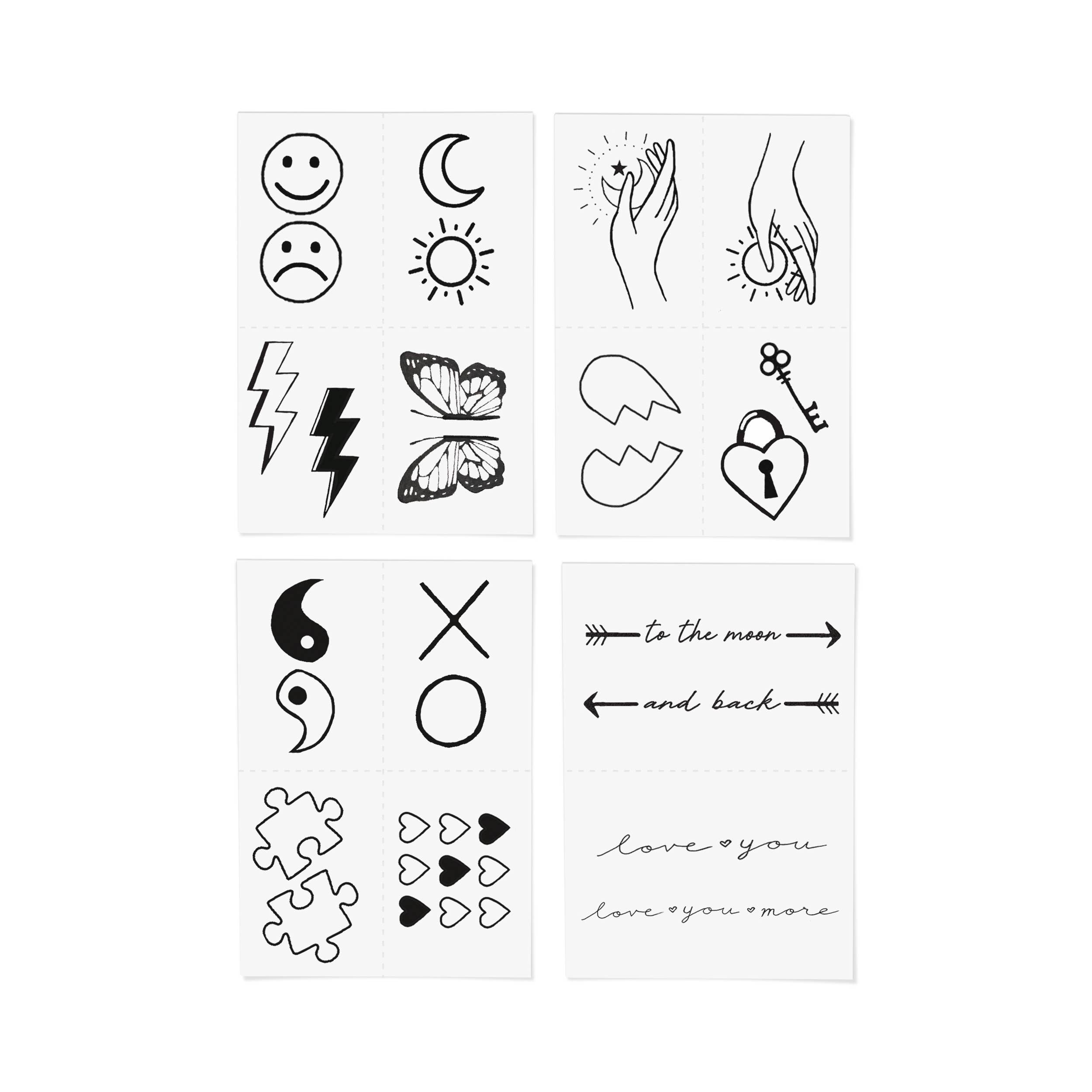 INKED by Dani - Wholesale Temporary Tattoo - Two of A Kind Temporary Tattoo Pack3