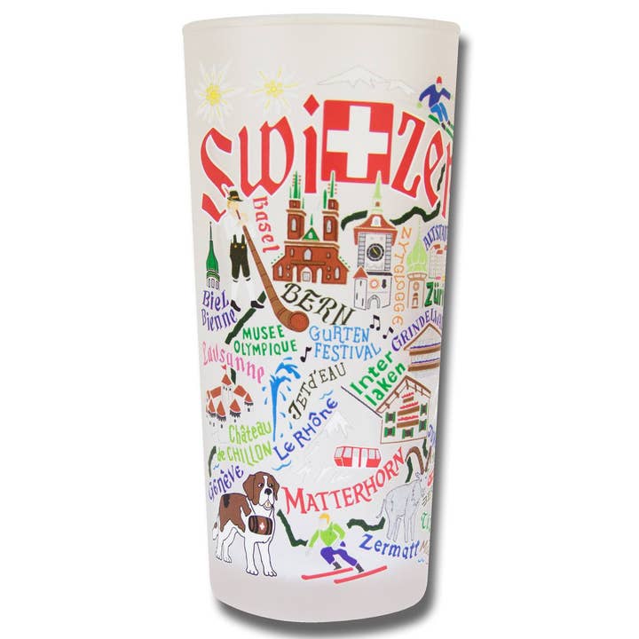 Switzerland Drinking Glass for wholesale by catstudio