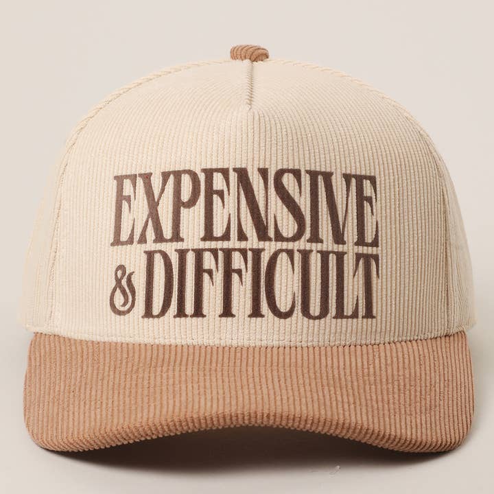 Fashion City - Wholesale Trucker Hat - Unisex - EXPENSIVE & DIFFICULT Corduroy Trucker Hat