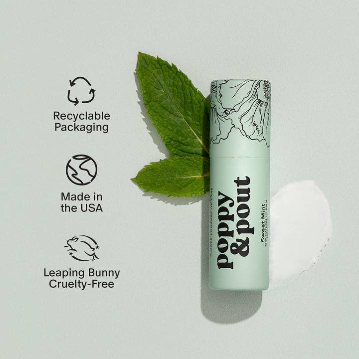 Poppy & Pout - Wholesale Lip Balm - Lip Balm, Sweet Mint