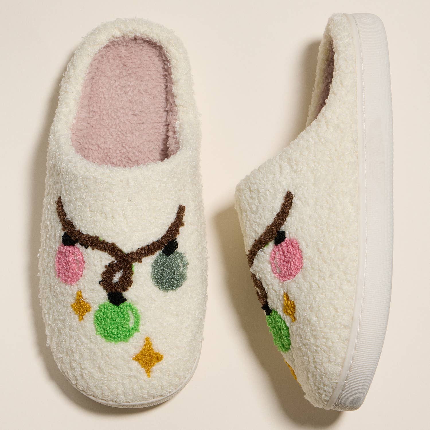 Multi Festive Christmas Light Bulb Home Slippers for Christmas Gift for wholesale on Faire3