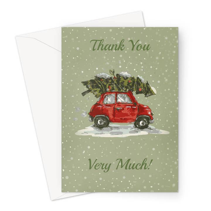 Xmas Thank You Car Gratulationskort för wholesale av Wild And Arty