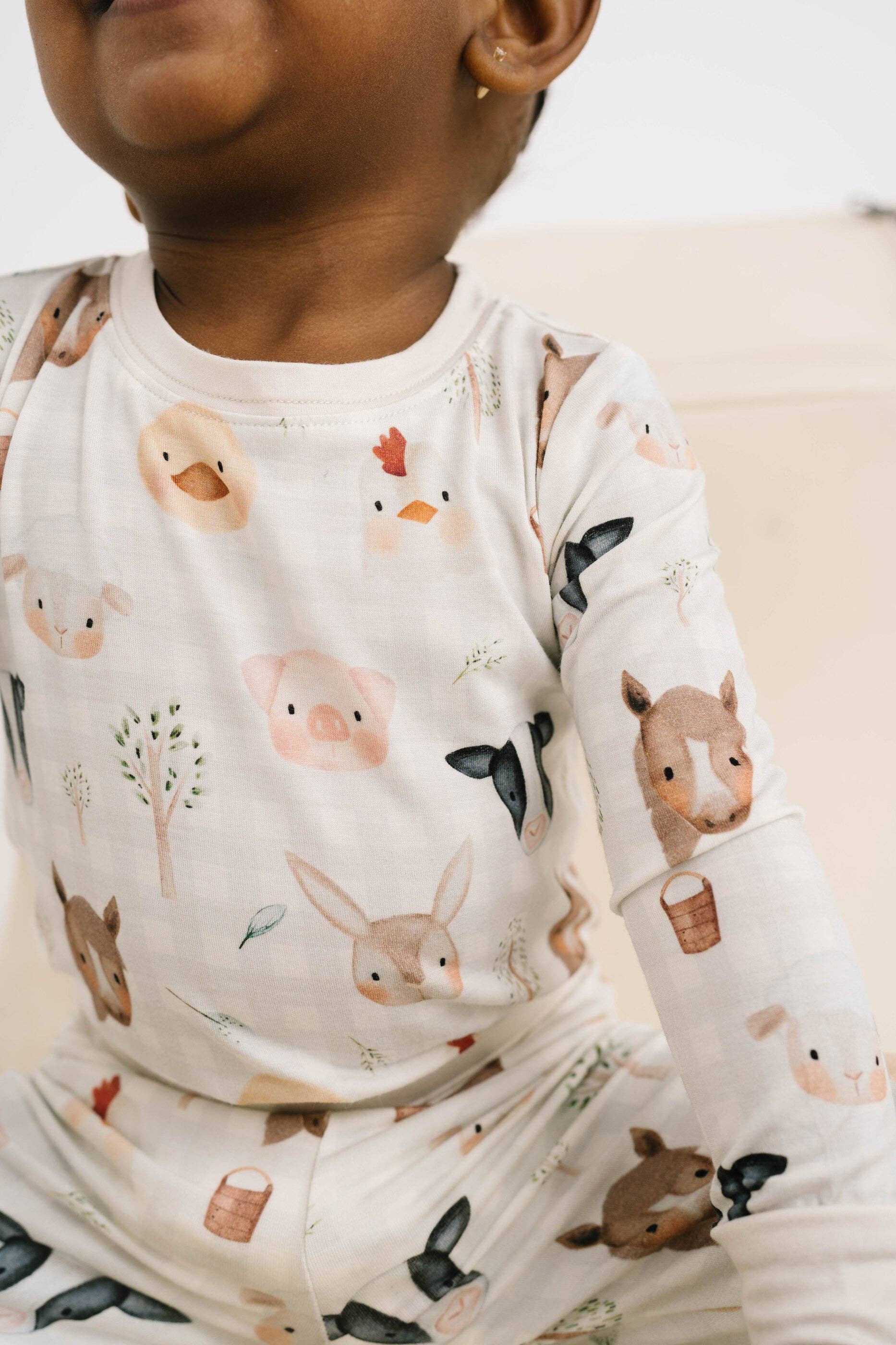 Little One Shop - Wholesale Lounge Set - Kids - Farm Friends Bamboo Set3