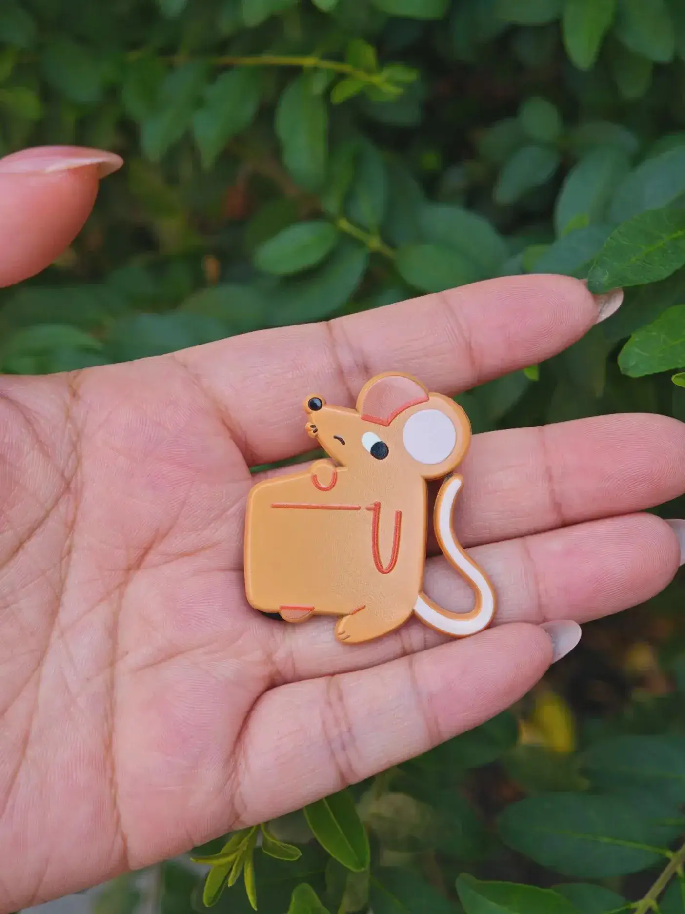 Paper Rat Illustrations - Wholesale Lapel Pin/Button - Cheese Rat Enamel Pin4