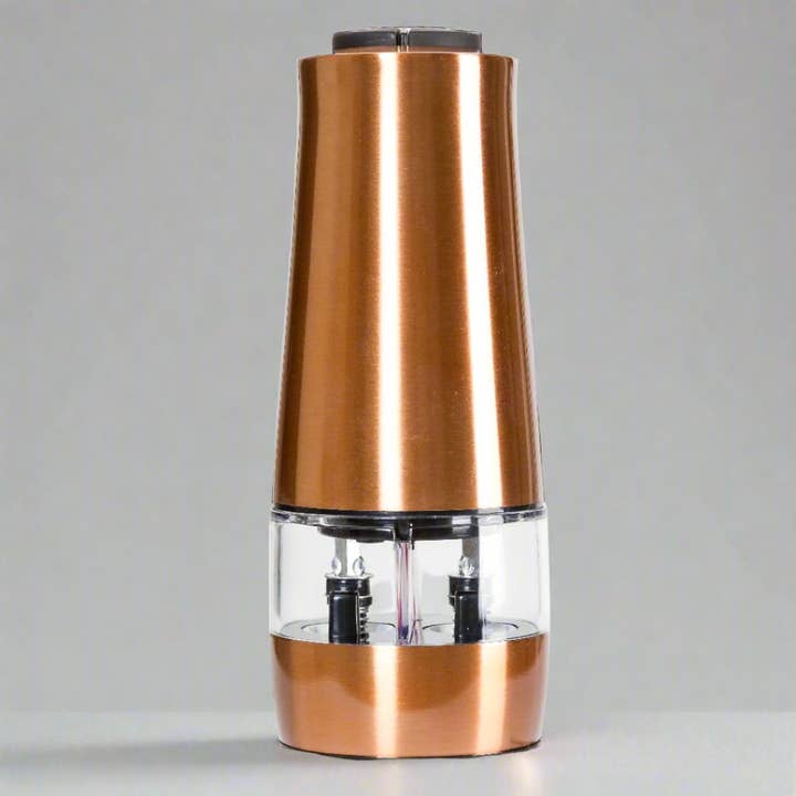 Lexi Home - Wholesale Salt & Pepper Shaker Set - Battery-Powered Copper Electric Salt & Pepper Mill Grinder