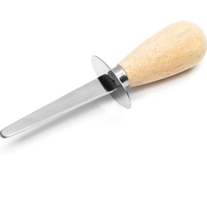 Fox Run Brands - Wholesale Kitchen/Utility Knife - Nantucket Oyster Knife, Wooden Handle, 6" x 1.25" x 1.25"