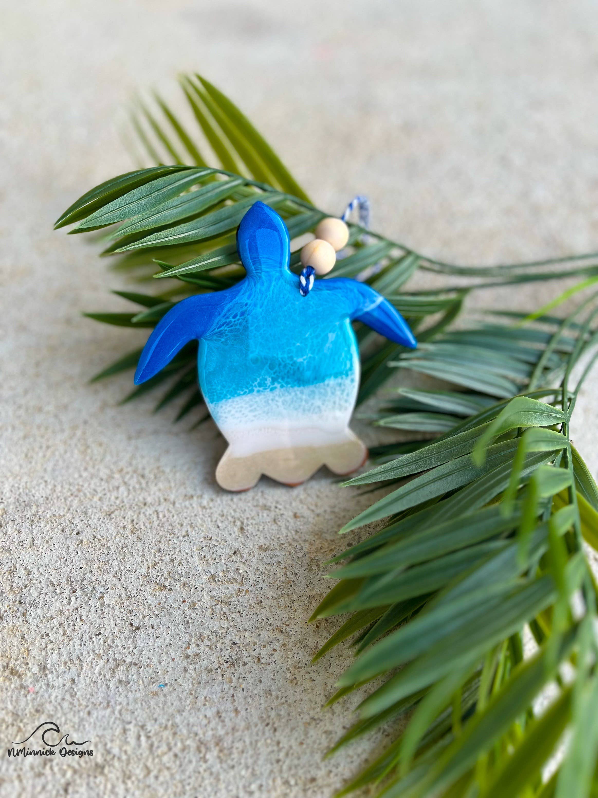 NMinnick Designs - Wholesale Ornament - Sea Turtle Ocean Resin Ornament1
