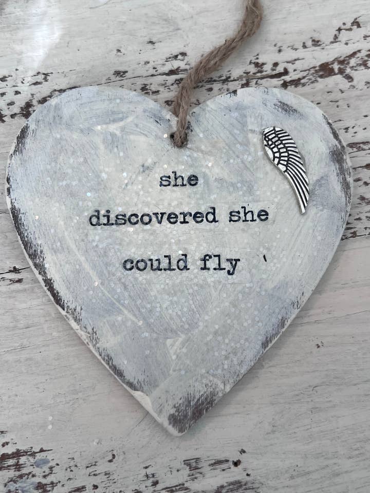 Ornamento de Coração de Madeira Ornamento Feito à Mão Fy por atacado de UnfiniSHEd