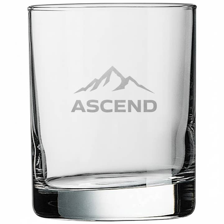 Custom Engraved 13.75 oz Double Old Fashioned Glass for wholesale by 9th Letter Press