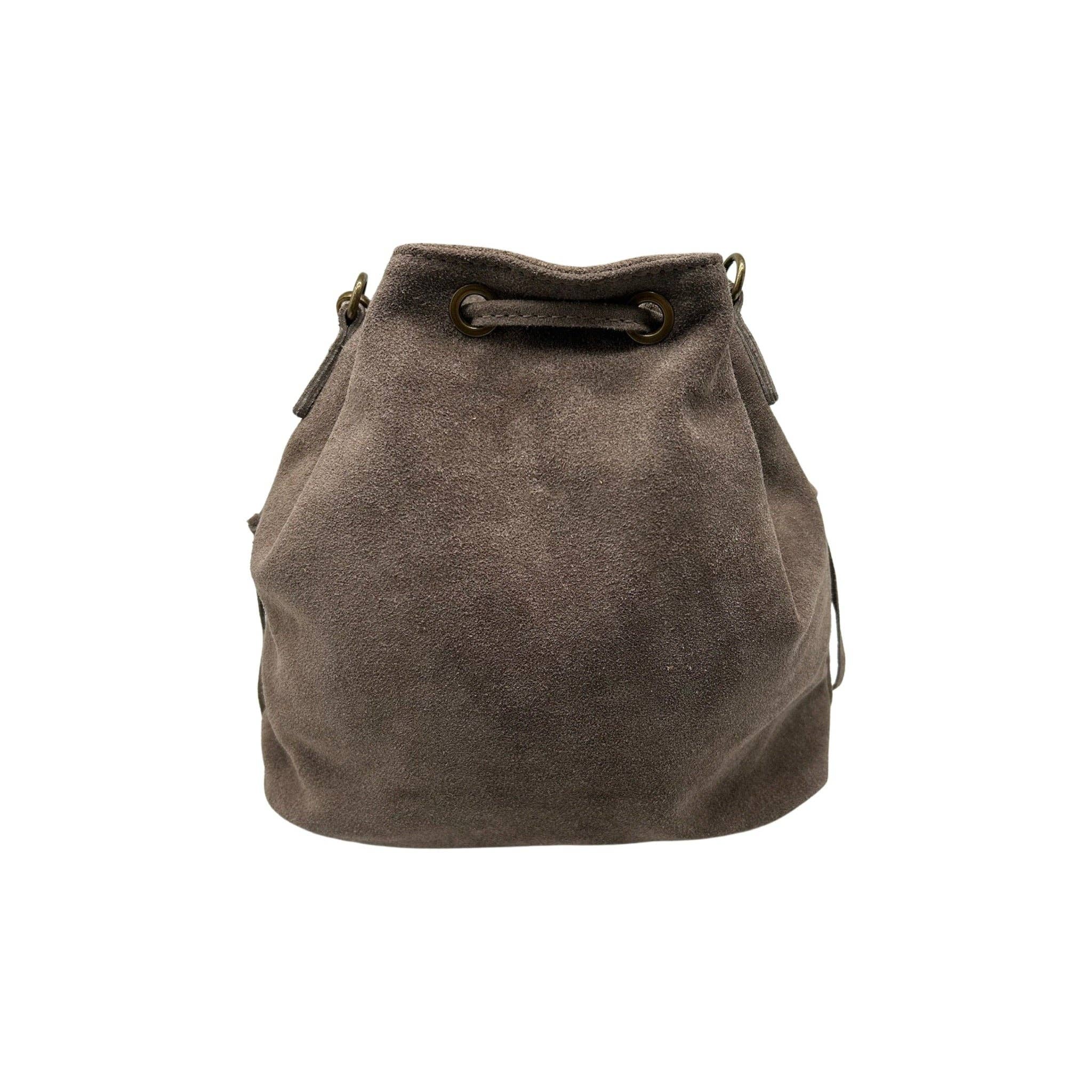 Louisa lee - Wholesale Shoulder Bag - Women's - AURÉLIA SUEDE LEATHER BUCKET BAG7