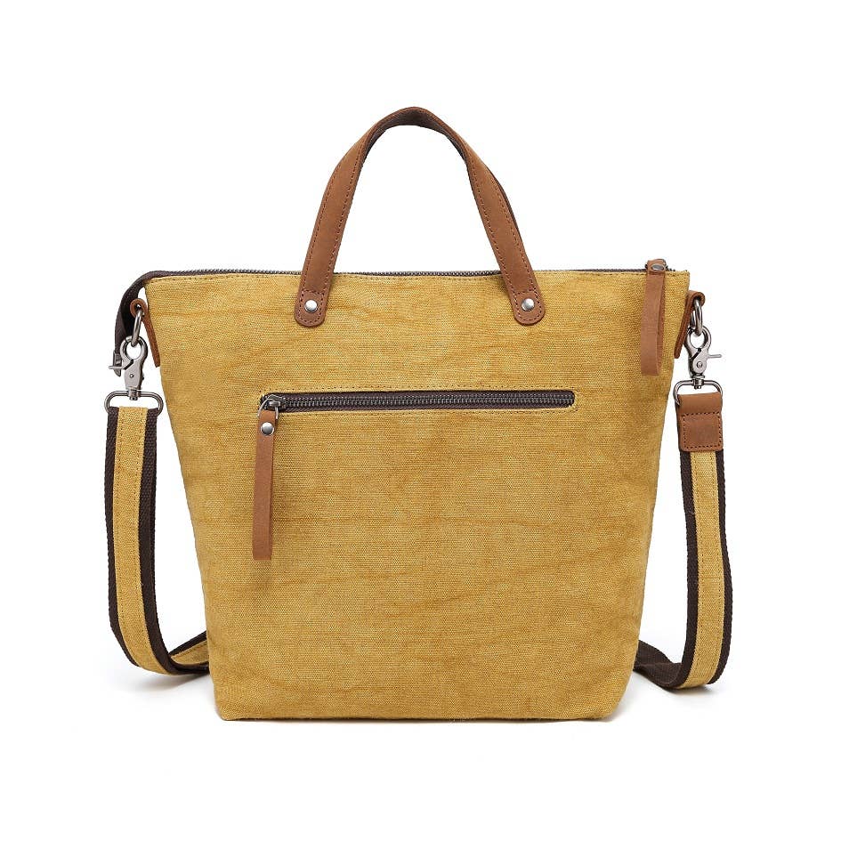 Davan - Wholesale Shoulder Bag - Unisex - Cotton Linen Shoulder Bag CLB 566 (Yellow)2