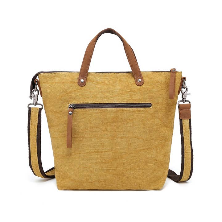 Davan - Wholesale Shoulder Bag - Unisex - Cotton Linen Shoulder Bag CLB 566 (Yellow)2