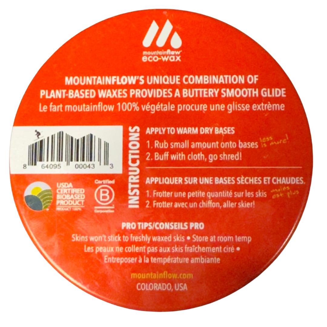 mountainFLOW - Wholesale Sporting Accessories - Quick Wax: Warm | CASE = 16 Tins | Size = 2 OZ/Tin [RETAIL]1
