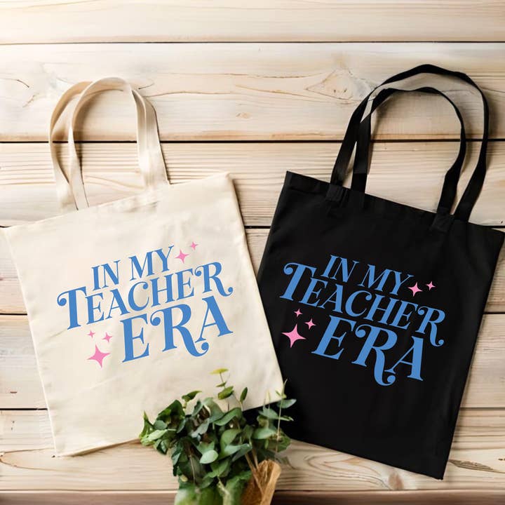 In My Teacher Era Tote Bag | Educator for wholesale by brattybloom