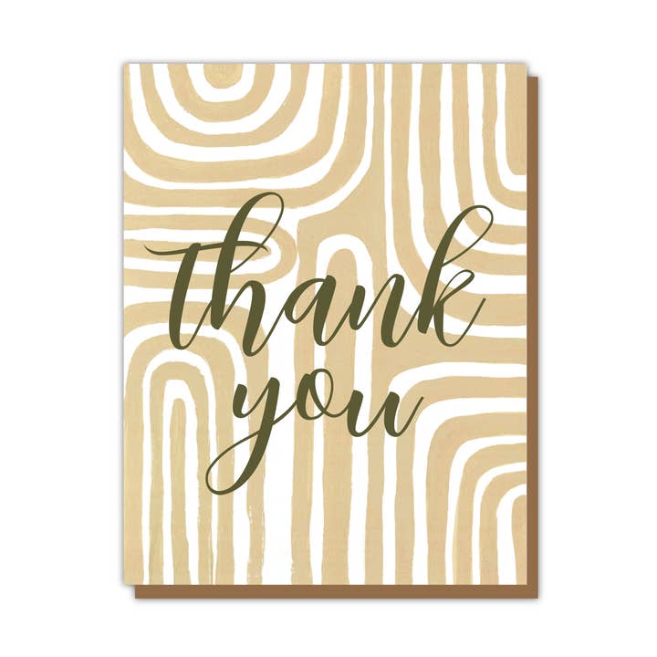 Arches Thank You Card for wholesale by Teluna