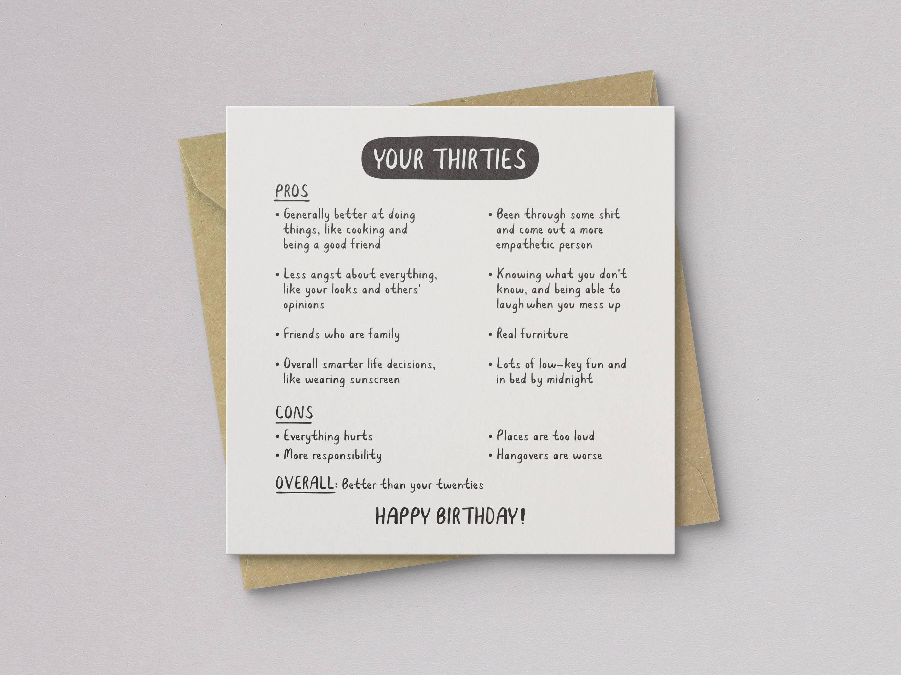 Kwohtations - Wholesale Birthday Card - Your Thirties Birthday Card1