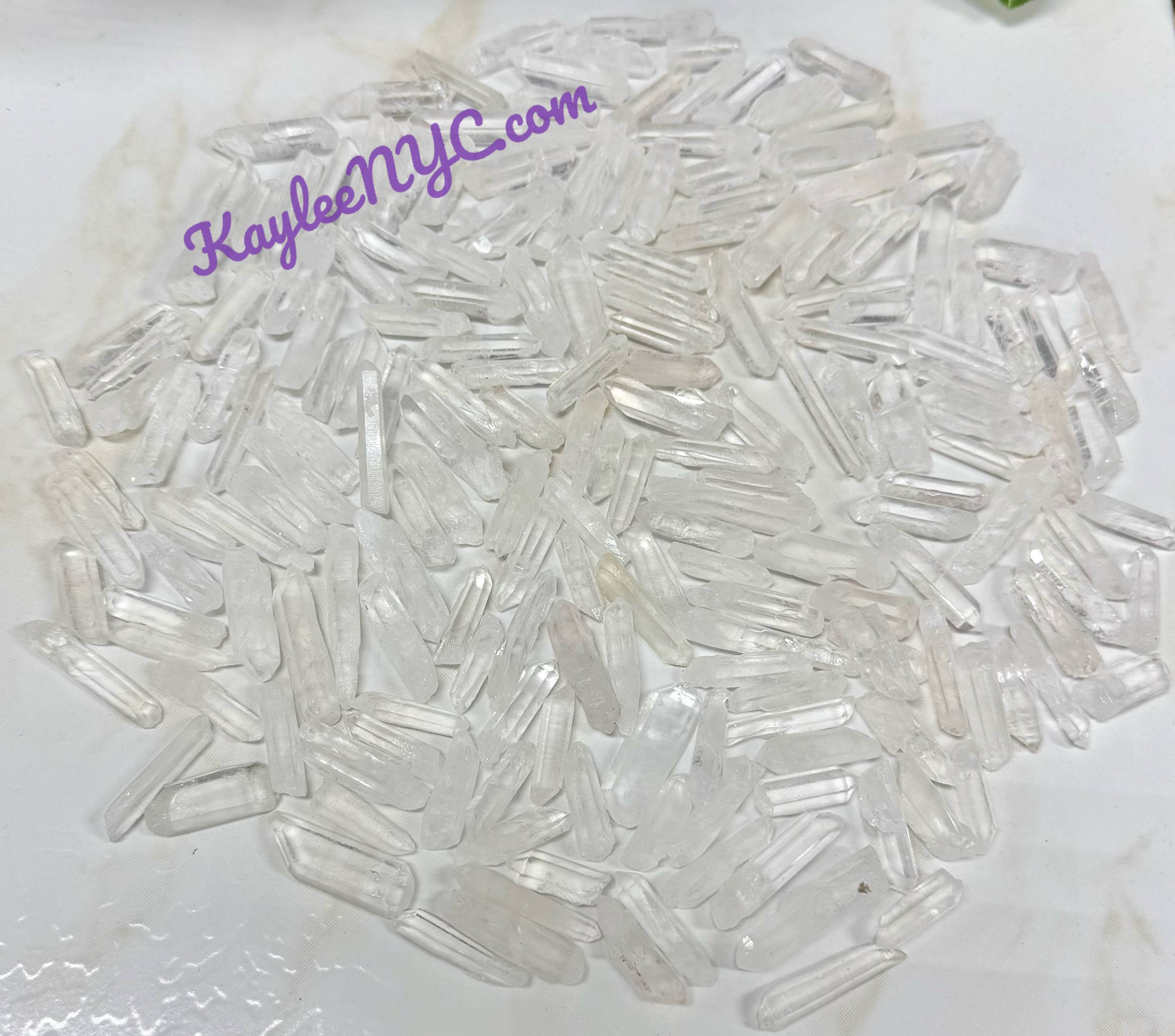 KayleeNYC - Wholesale Spiritual Stone/Crystal - 1 Lb Natural Lemurian Quartz small Wand Raw Crystal3