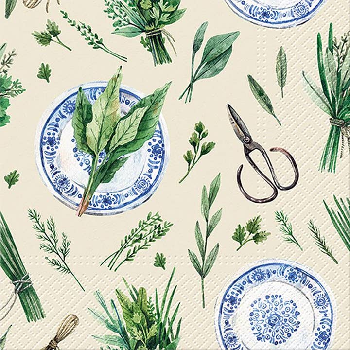 Guardanapos Grandes de Ervas Frescas - Pack de 20 por atacado de Abbott