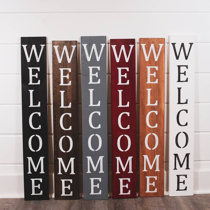 3' x 5" Rustic Welcome Sign for wholesale by Native Range, LLC