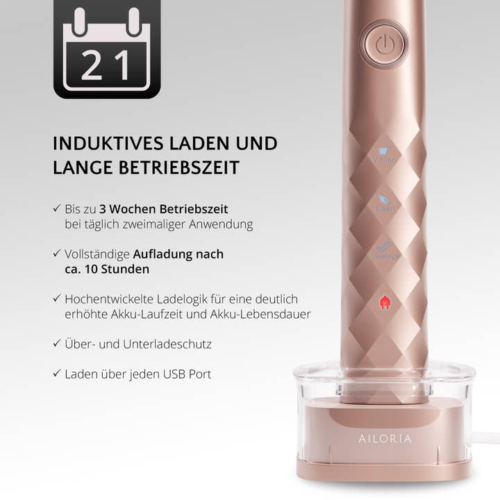 AILORIA - Wholesale Toothbrush - SHINE BRIGHT USB sonic toothbrush