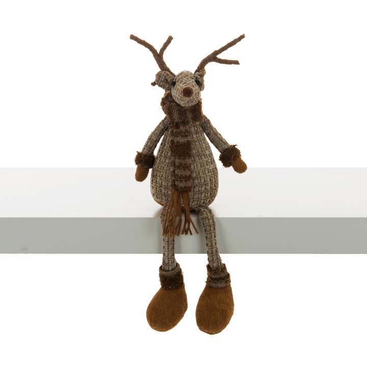 25" Brown Dangly Leg Mouse w/Antlers for wholesale by Christmas Tradition