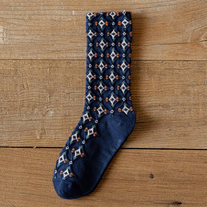 ACCITY - Wholesale Socks - Unisex - NEW RHOMBUS STYLE PILE SOCKS_CWMS0471
