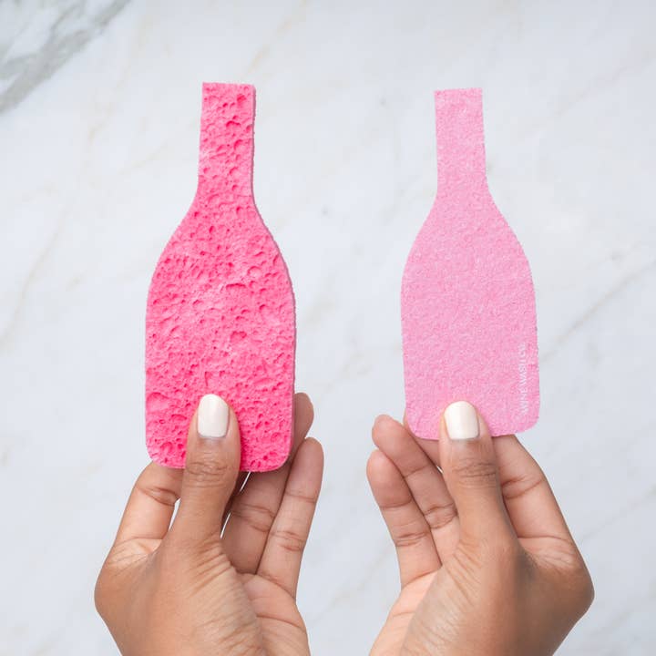Wine Wash Co. - Wholesale Cleaning Sponge - Biodegradable Pop-Up Sponge 6 Pack - Multi Packs1