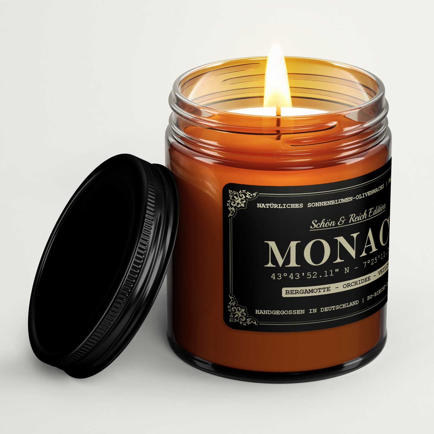 So riecht die Welt - Wholesale Jar/Filled Candle - Monaco Candle - Beautiful & Rich Edition - Bergamot | Orchid2
