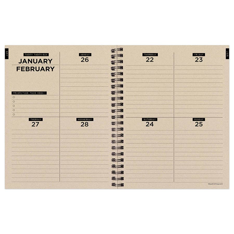 TF Publishing - Paper Goods - Wholesale Planner - 2026 Mushroom Medium Weekly Monthly Planner4