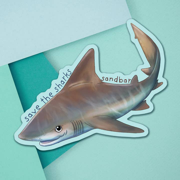 Sandbar Shark Aufkleber für den Großhandel von Cappy Trails
