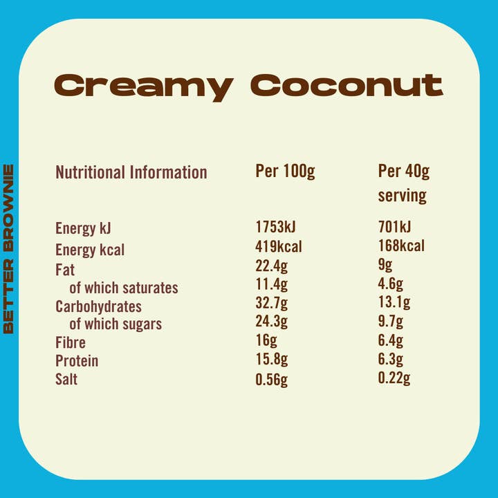 Vive - Wholesale Brownie - Better Brownie - Creamy Coconut2