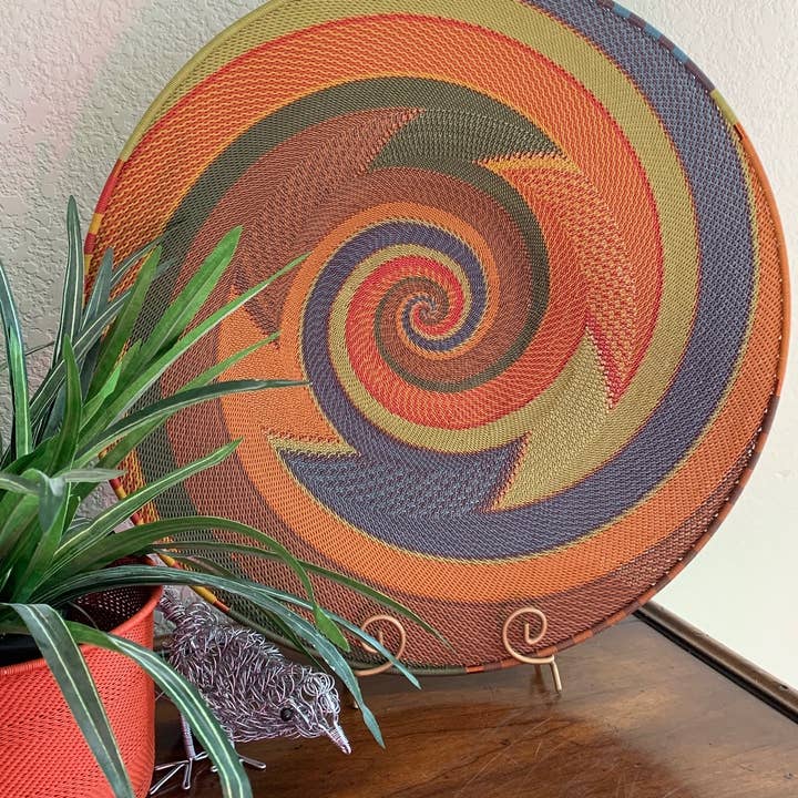 Bridge for Africa - Wholesale Decorative Plate/Dish/Bowl - TW Collection - Painted Desert