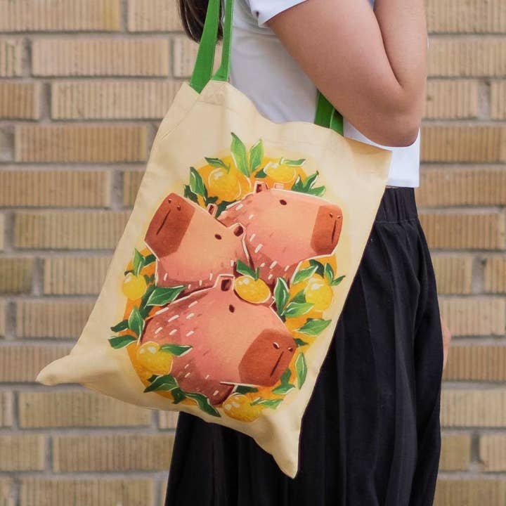 Birdie Tam - Wholesale Tote Bag - Unisex - Tote bag - Capybaras2