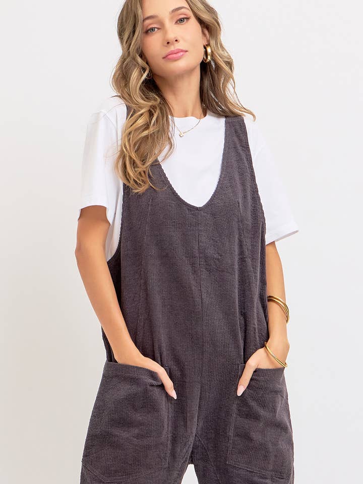 Sweet Lovely by Jen - Wholesale Overalls - Women's - PULL-ON-STYLE CORDUROY OVERALL JUMPSUIT23