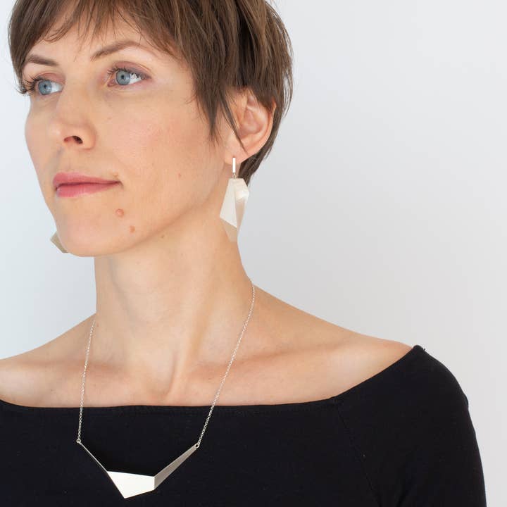 Elina Briede Jewelry - Wholesale Pendant/Charm Necklace - Architectural gold necklace