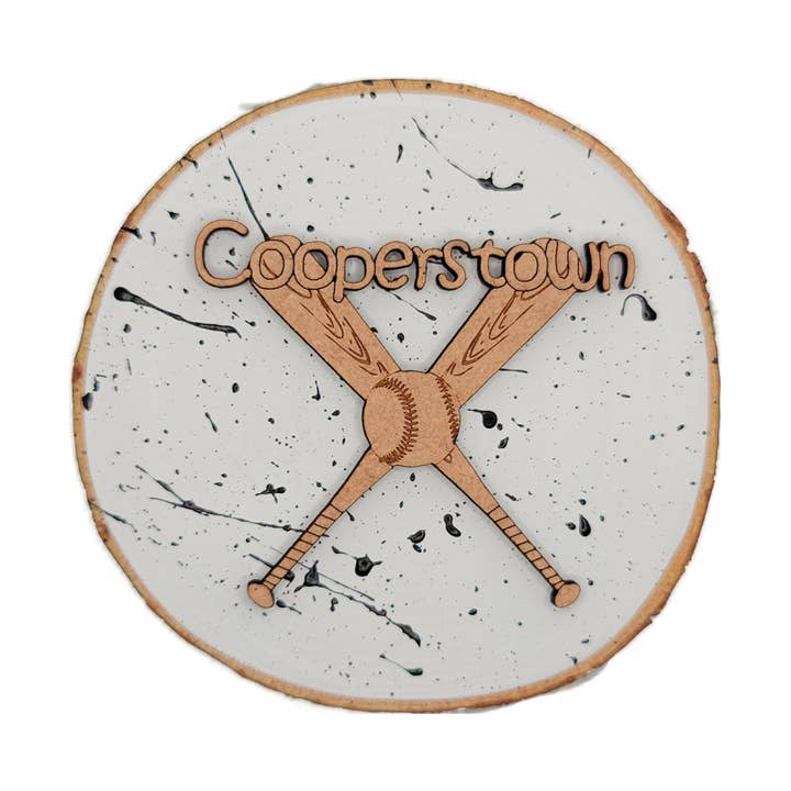 Cooperstown Bats and Ball Magnet (1 Piece) for wholesale by Spears Creations