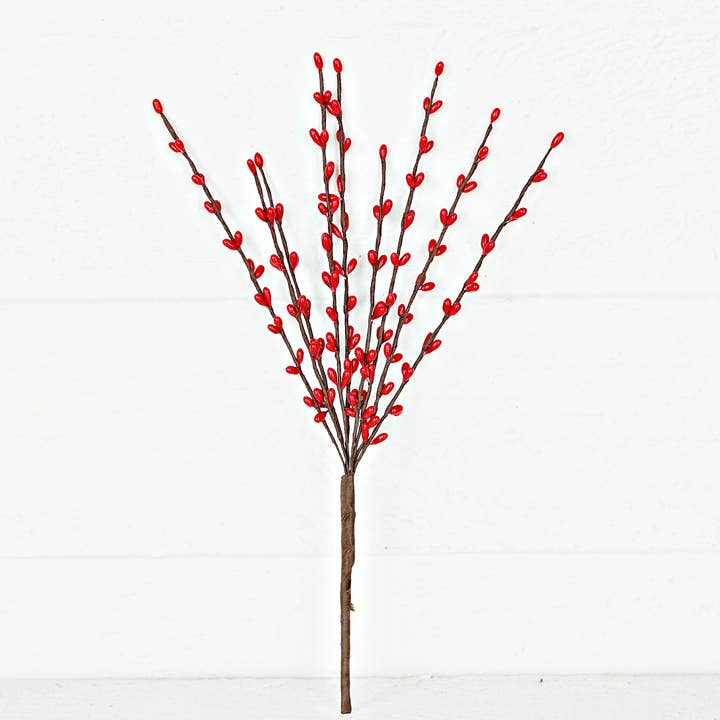 Holiday Depot Inc. - Wholesale Christmas Decoration - ISB13800RD-12in Pip Berry Pick-Red2