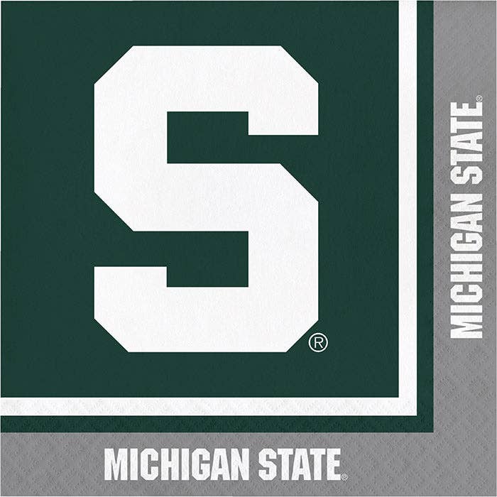 Michigan State University Luncheon Napkin, 20/Pkg for wholesale by Bulk Party Decor