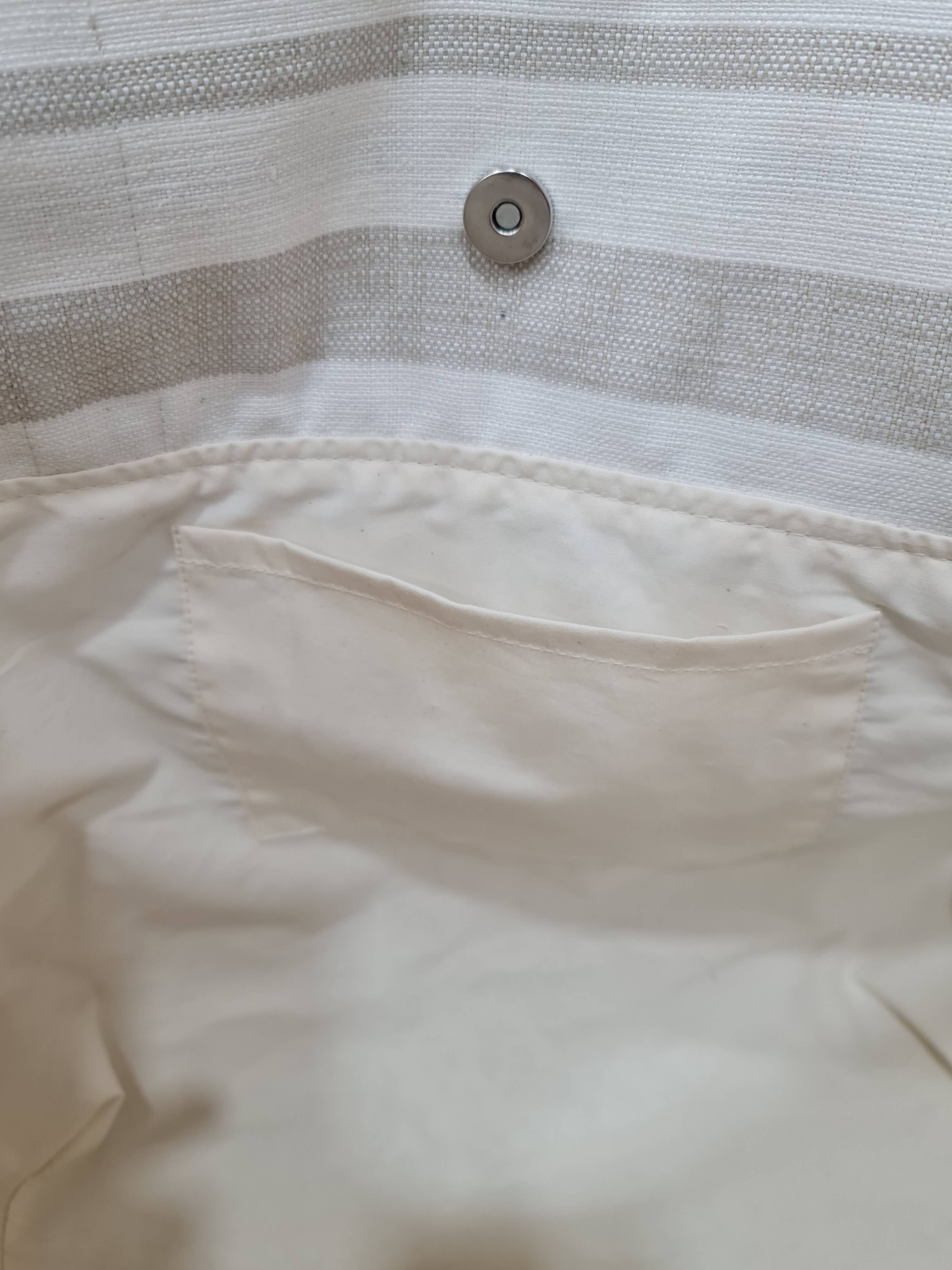 Lunaria Lab - Vente Sac de plage - Sac de Plage en Coton Déperlant Beige3